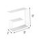 6 Pack: Honey Can Do White 3-Tier Floating Square Wall Shelf